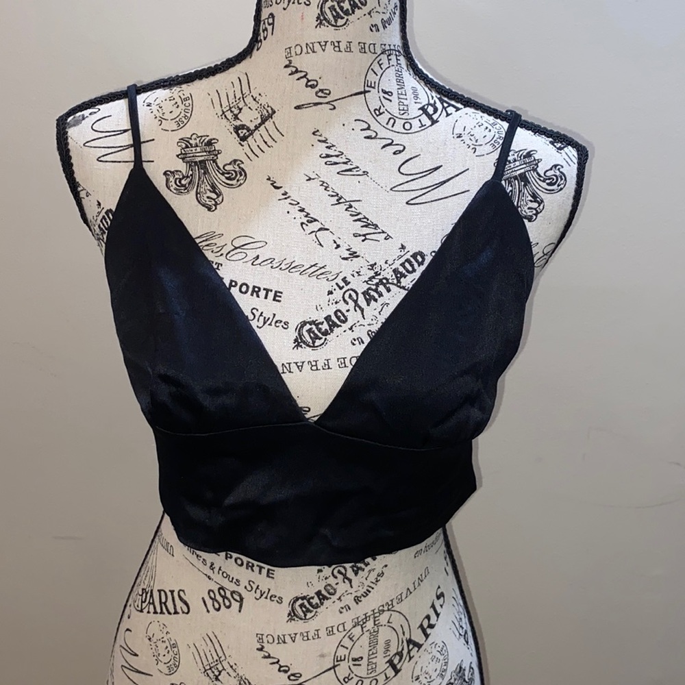 Zara satin bralette